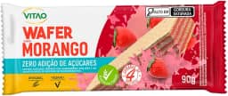 Vitao Wafer Integral Morango Zero 90G