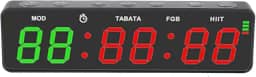 Relógio Digital Portátil de Treino Intervalado com Cronômetro Magnético Recarregável para Ginásio em Casa Boxe