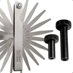 Calibrador de Folga para Válvulas com 22 Lâminas – Regulagem Curto e Longo para Carros e Motos