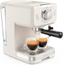 Cafeteira Elétrica Arno OPIO Soleil Steam & Pump Marfim SCSP 1,2L, com Bico Vaporizador e 15 BAR de Pressão, 110V