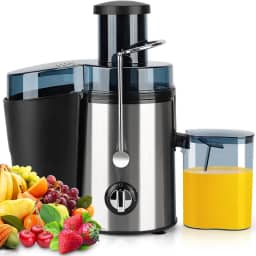 Hezaru Centrifuga de Frutas, 110V, 500W, 3 Velocidades, Juicer, Extrator de Suco, Máquina Espremedora Eficiente