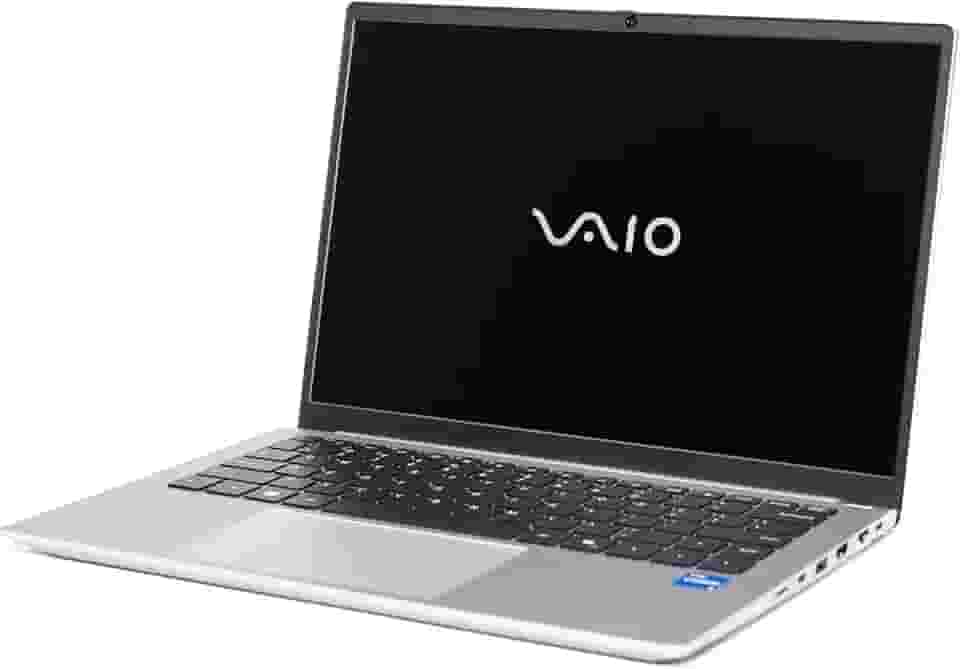 VAIO Laptop FS de 14,1 polegadas em alumínio | Intel Core i5-1235U | 8 GB de RAM | SSD de 1 TB | Tela fosca FHD | Áudio espacial THX | Leitor de impressão digital e câmera IR Windows Hello | Windows