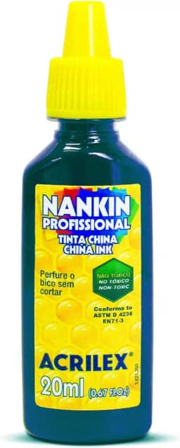 Nankin 20ml, Acrilex, 051200501, Azul Turquesa