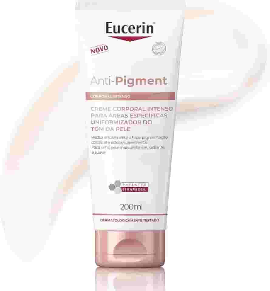 EUCERIN Creme Corporal Antimanchas Intenso 200ml, Anti-Pigment, Clareador Joelho, Coxa e Cotovelo, Thiamidol