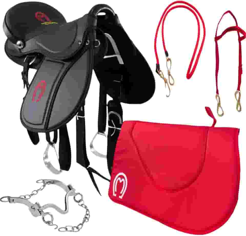Sela para Cavalo Mangalarga + Kit Completo Pronta para Uso (Vermelho)