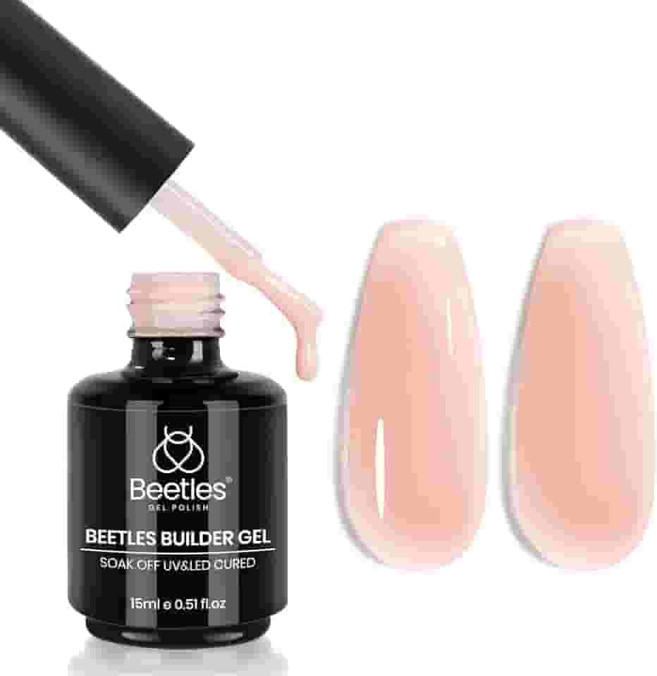 Beetles Builder Gel para unhas, 14,5 g 7 em 1 Nude Jelly Builder Gel Colorido para Construir Apex e Extensão de Unhas, Fortalecer Unhas Finas Salão DIY Manicure Nail Art para Mulheres