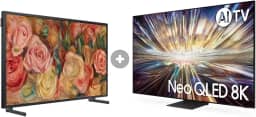 Samsung AI TV 65' Neo QLED 8K 65QN800D 2024 + Smart TV 32' QLED The Frame 32LS03C Combo