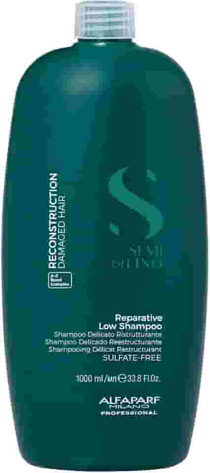 Alfaparf Milano Semi Di Lino Reconstruction Shampoo Reparador para Cabelos Danificados - Livre de Sulfato, SLS, Parabenos e Parafina - Seguro para Cabelos Coloridos - Qualidade Profissional de Salão 1L