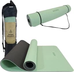 ARIMO Tapete Yoga Mat Antiderrapante TPE Ecológico Biodegradável Todos Os Tipos de Yoga/Pilates 181 x 61 cm x 6 mm