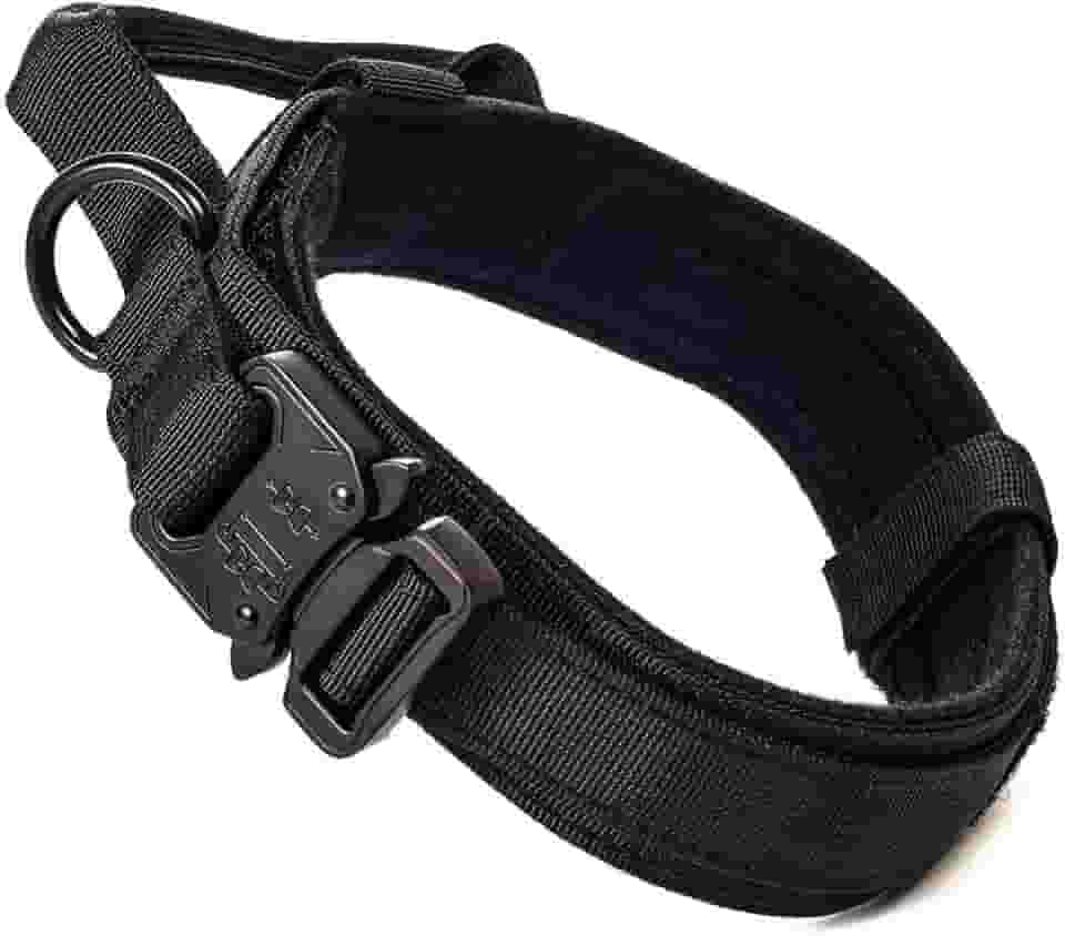 Coleira para Cachorro Grande e Forte MADOG Comander (XG, PRETO)