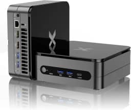 Mini PC 16GB DDR4 512GB SSD Mini Gaming PC Core i7-12700H de 12ª geração (até 4,7 GHz), suporte para mini computador desktop monitores triplos 4K, WiFi 6/BT5.2, 2 portas USB 3.2, 2 portas USB 3.0, 2 x