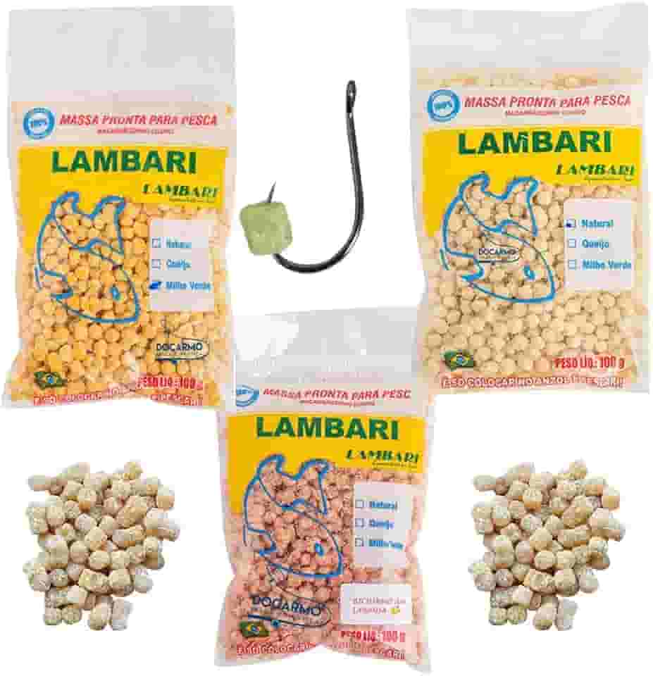 Kit Isca Massa Pronta para Pesca Tilapia Lambari Piau