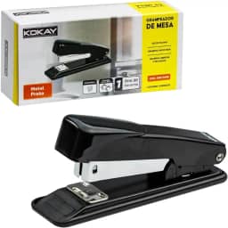 Grampeador de Mesa Metal 24/6 e 26/6 Até 25 Folhas, KOKAY