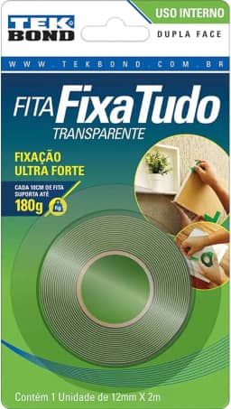 Fita Acrílica Dupla Face Interno 12MMX2M Blister