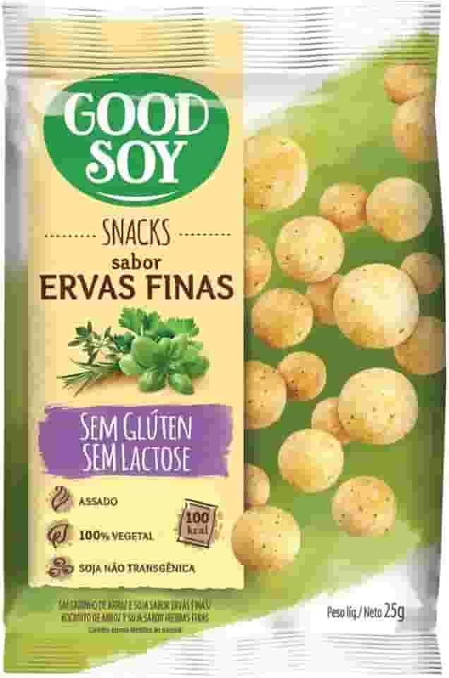Snack GoodSoy Ervas Finas – Sem glúten, sem lactose - Snack Saudável – 25g