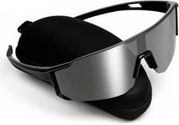 Óculos Ciclismo Corrida Esportivo Bike Mtb Protecao Uv Beach Prata