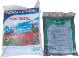 Kit Terra Vegetal 5kg + Húmus de Minhoca 3kg - Pedra Grande - Plantas - Horta - Vasos - Composto - Substrato