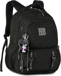 Mochila Feminina Juvenil Escolar Costa RB Original Chaveiro