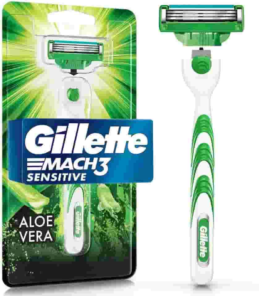 Gillette Aparelho De Barbear Mach3 Sensitive + 1 Carga