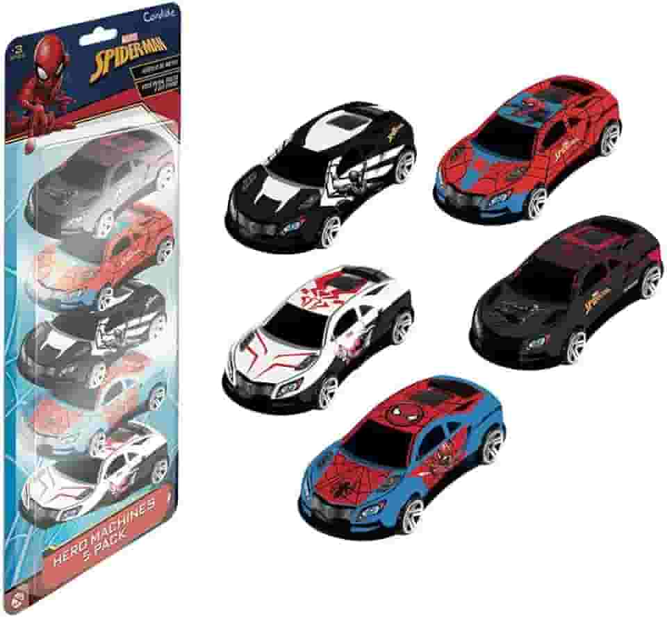 Conjunto Mini Veiculos Pullback c/5 Spider Man