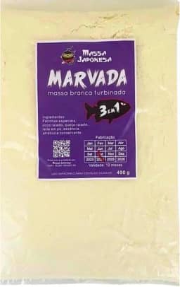 Marvada 3 em 1 Massa Branca para Pesca Tamba Pirarara pacu Tilapia