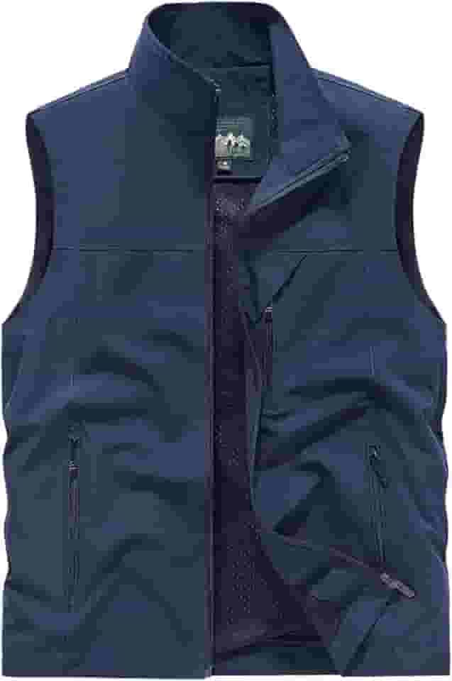 Colete masculino de verão para trabalho, safári, pesca, casual, leve, para uso ao ar livre, para viagem, colete cargo