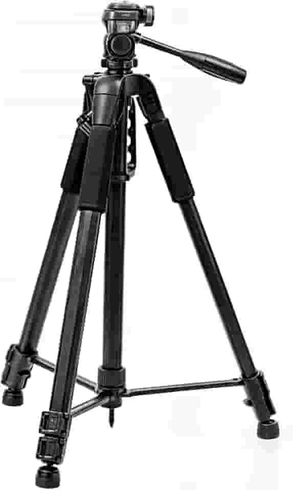 Tripe Profissional Semi-Hidraulica 180cm Para Cameras E Celulares Ideal Para Estabilizar Videos E Fotos - Com Tres Monopes Com Trava