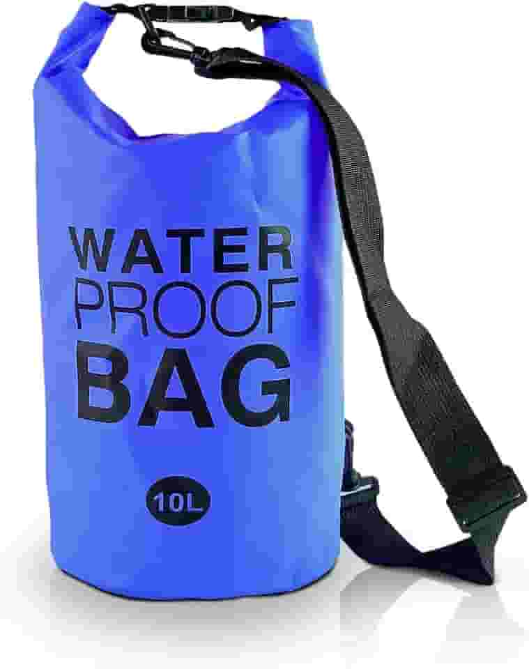 Bolsa Saco Estanque à Prova D'água 10L Alça Ajustável para Piscina Praia e Mergulho Impermeavel PVC
