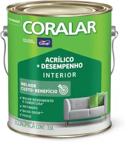 Coral Coralar - Tinta Acrílica, Branco, 3.6 L
