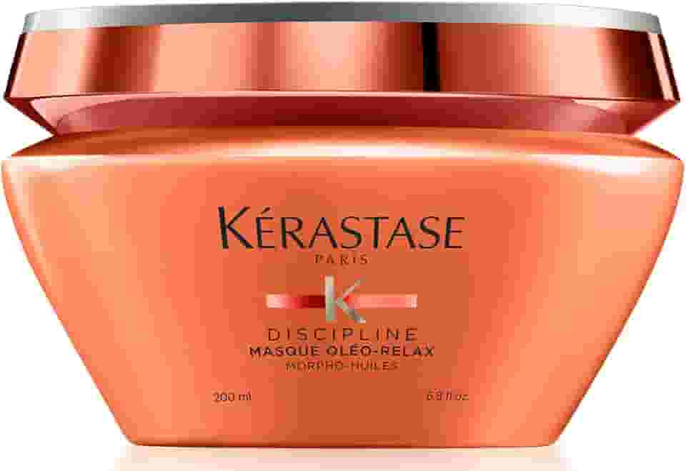 Kérastase Discipline Masque Oléo-Relax, Máscara Capilar de Hidratação Para Cabelos com Frizz e Volume, Redução de Volume e Ação Antifrizz 24h, com Complexo Morpho-Huiles, 200ml