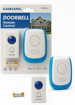 Campainha sem Fio Longo Alcance Bivolt Varios Toques Com pilha