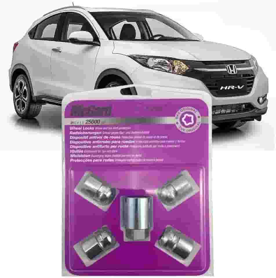 Porca parafuso Antifurto de Roda trava Original new Hrv CRV FIT CITY new civic contra roubo alta segurança 25000 SU importado cromado mcgard