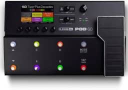 Line 6 Pedal multiefeitos para guitarra POD Go, preto