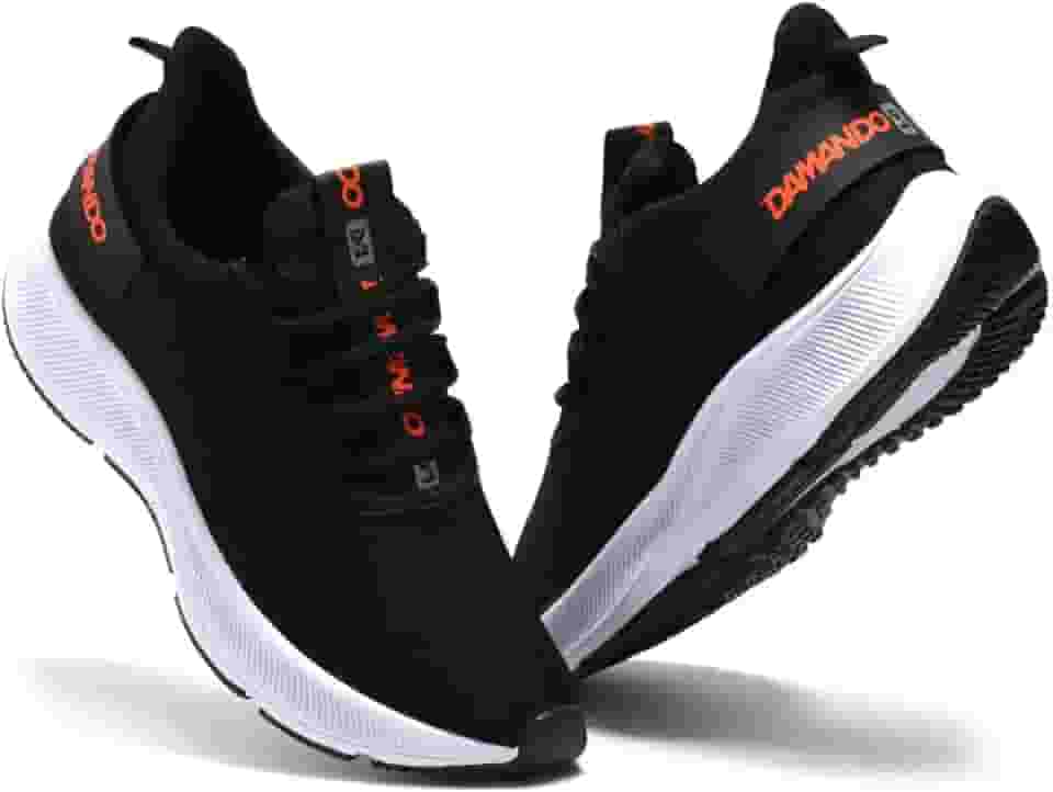 Tênis Masculino Academia Corrida Treino Esportivo Caminhada Confortável e Leve Branco