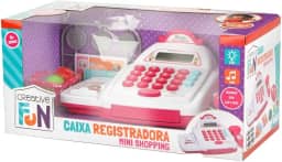 Caixa Registradora Mini Shopping Creative Fun Rosa - BR1182