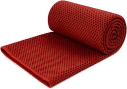 Toalha Microfibra Grande 150x80cm Ultrafina – Alta Absorção, Secagem Rápida e Super Absorvente | Compacta, Ultra Leve, Ideal para Academia, Acampamento, Natação, Piscina e Praia. (Vermelho)