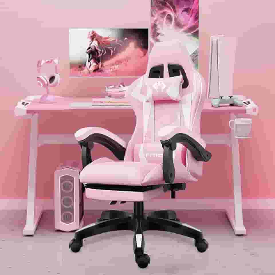Cadeira Ergonomica Gamer (Rosa)