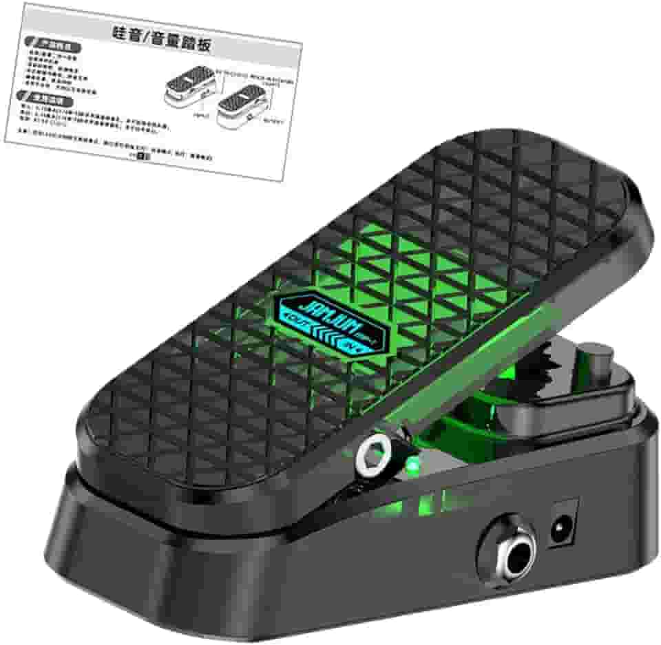oshhni Pedal de volume estéreo para guitarra, pedal de efeito para guitarra elétrica, suprimentos para instrumentos musicais, pedais de controle para