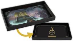 Forged Dice Co. Bandeja de dados de 35,5 cm – Tapete de rolamento de dados reversível – compatível com jogos de tabuleiro e RPGs de mesa como Dungeons and Dragons Pathfinder RPG – Templo de Cthulhu