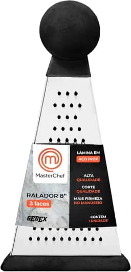 RALADOR 8" - 3 FACES MASTERCHEF - TRIÂNGULO - CABO PRETO
