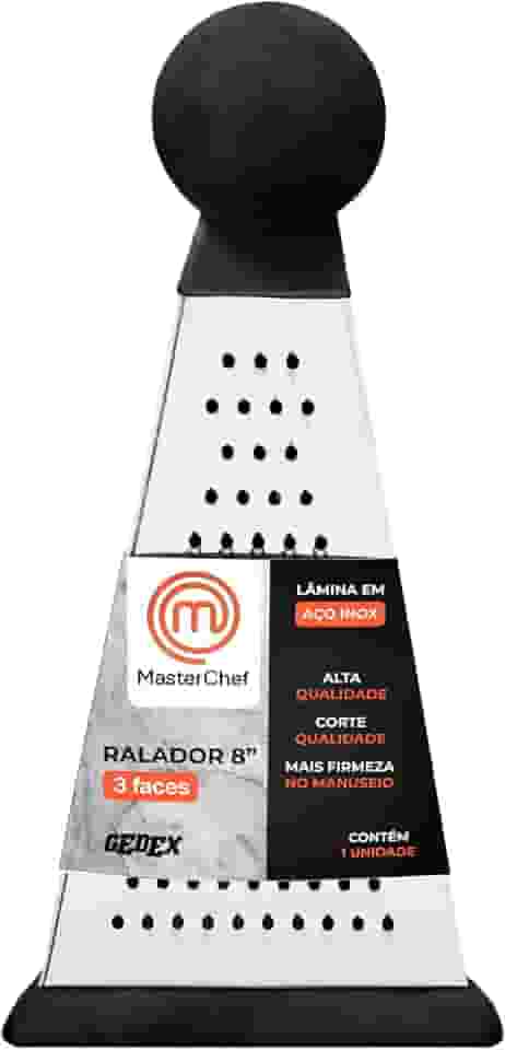 RALADOR 8" - 3 FACES MASTERCHEF - TRIÂNGULO - CABO PRETO