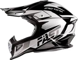 Capacete Motocross Fast Tech Limited Edition 58 Branco/Cinza 58