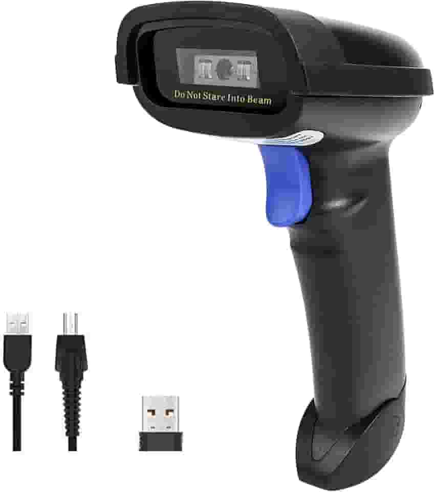 NETUM Bluetooth Barcode Scanner, compatível com 2.4G Wireless & Bluetooth Function & Wired Connection, Connect Smart Phone, Tablet, PC, CCD Bar Code Reader Funciona com Windows, Mac, Android, iOS