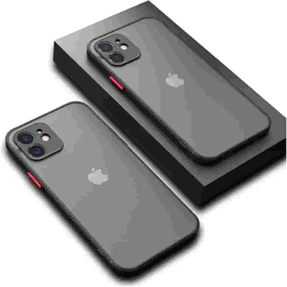 Capa Capinha Case Premium Preta Translúcida com Proteção de Câmera para iPhone 11, iPhone 11 Pro e iPhone 11 Pro Max (Preto, iPhone 11)
