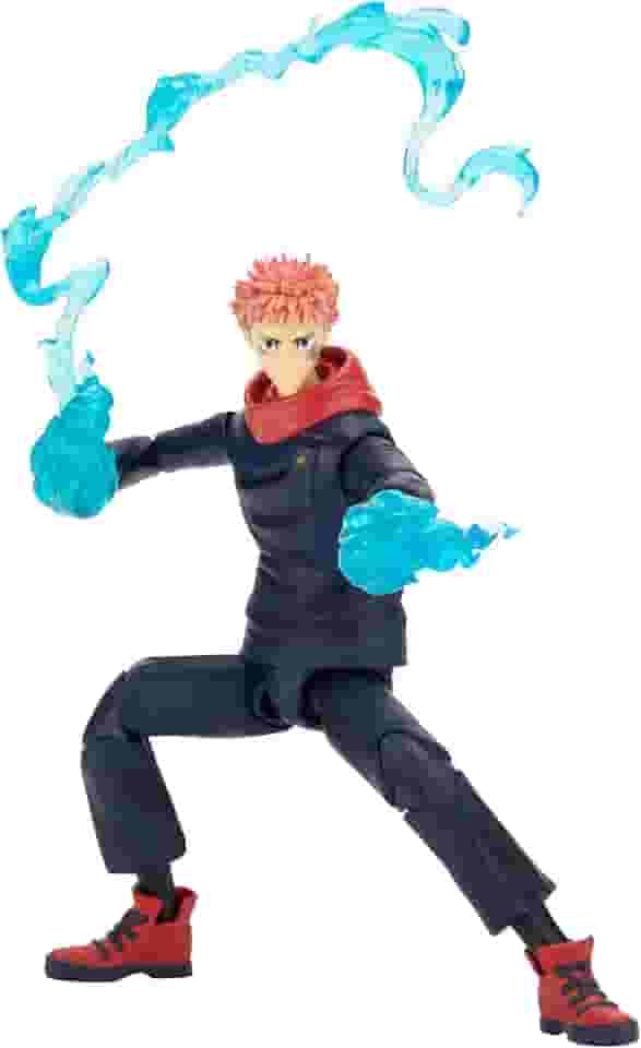 Total Anime Yuji Itadori - 6.5-Inch Scale Figure with Swappable Faceplates, Alternate Hands, and Energy Effects