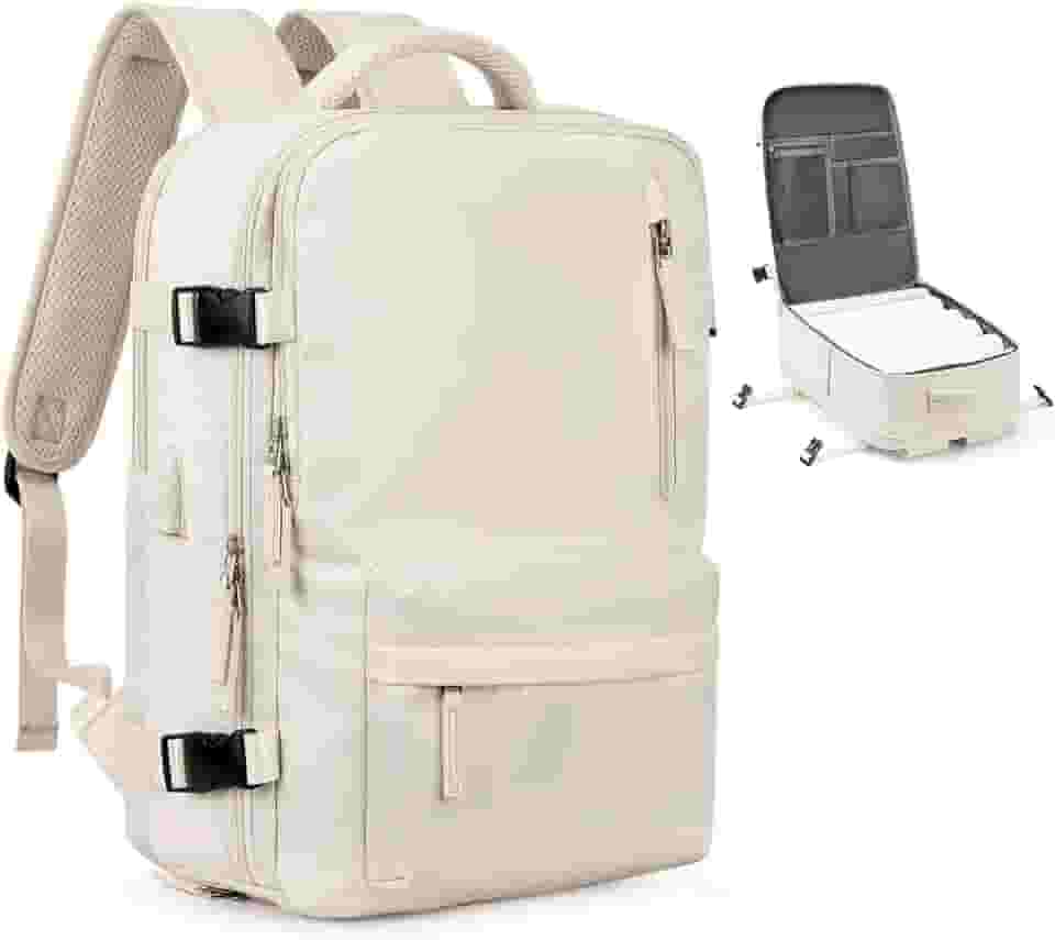 Mochila de Viagem Expansivel Avião Grande Feminina,Mochila Executiva Masculina Impermeável Reforçada para Notebook,Casual Esportes Hiking Escola