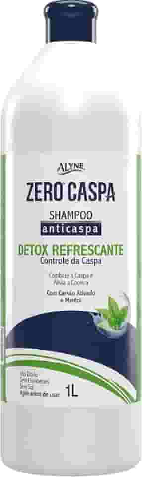 Alyne, Shampoo para cabelos, Zero Caspa Refrescante, 1 Litro, Azul