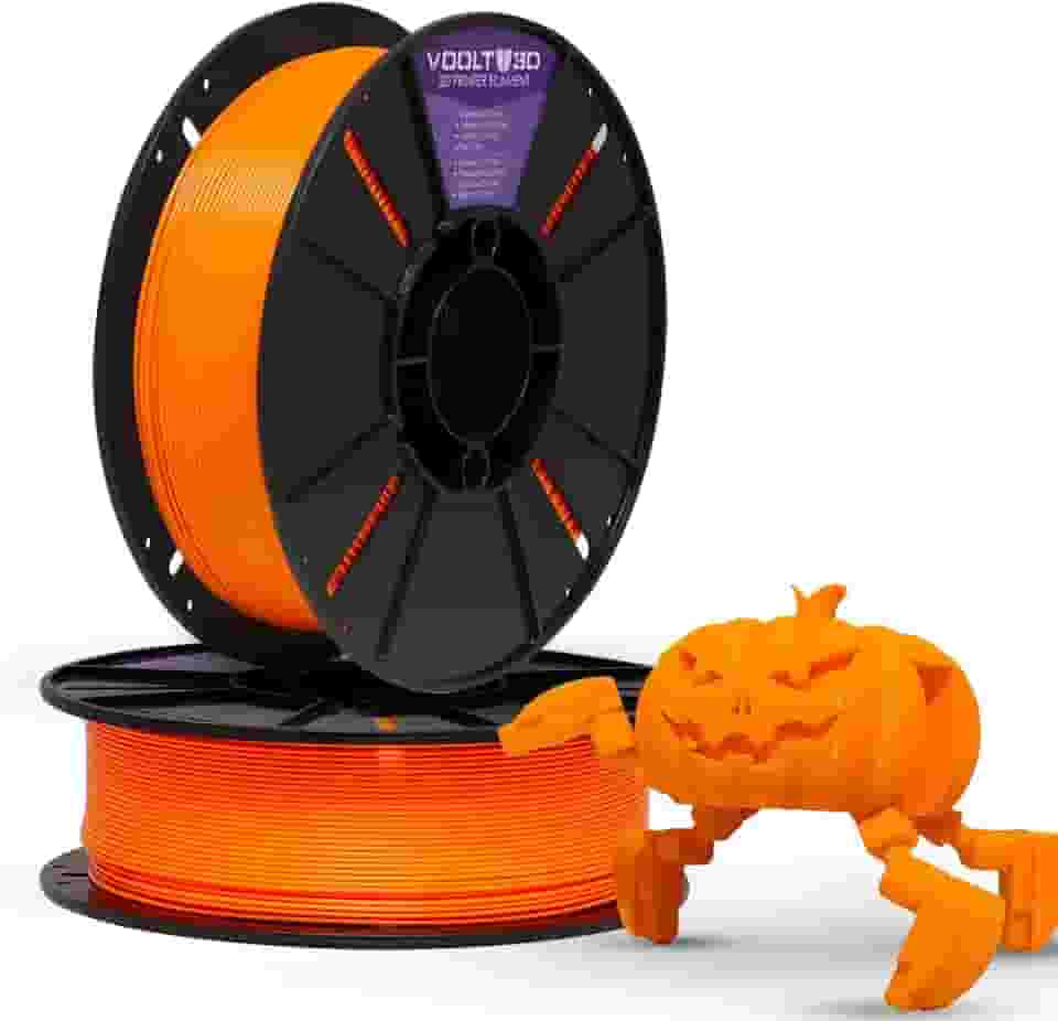 Voolt3D - Filamento PLA Laranja 1kg 1.75mm - Para Impressora 3D FDM - Nacional