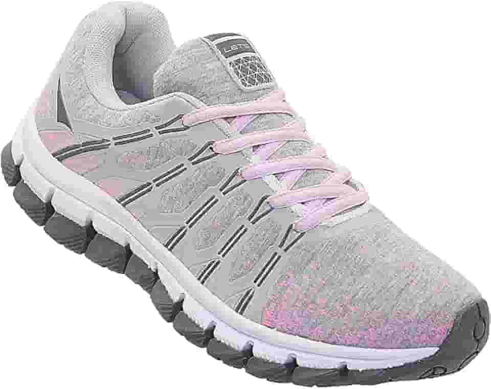 Tênis Feminino Academia Esportivo Confortável Caminhada Let's GeloPink