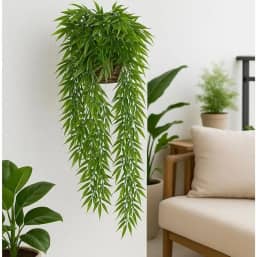 Bambu Da sorte pendente Completo Com Vaso De Vime Arranjo decorativo De parede Enfeite